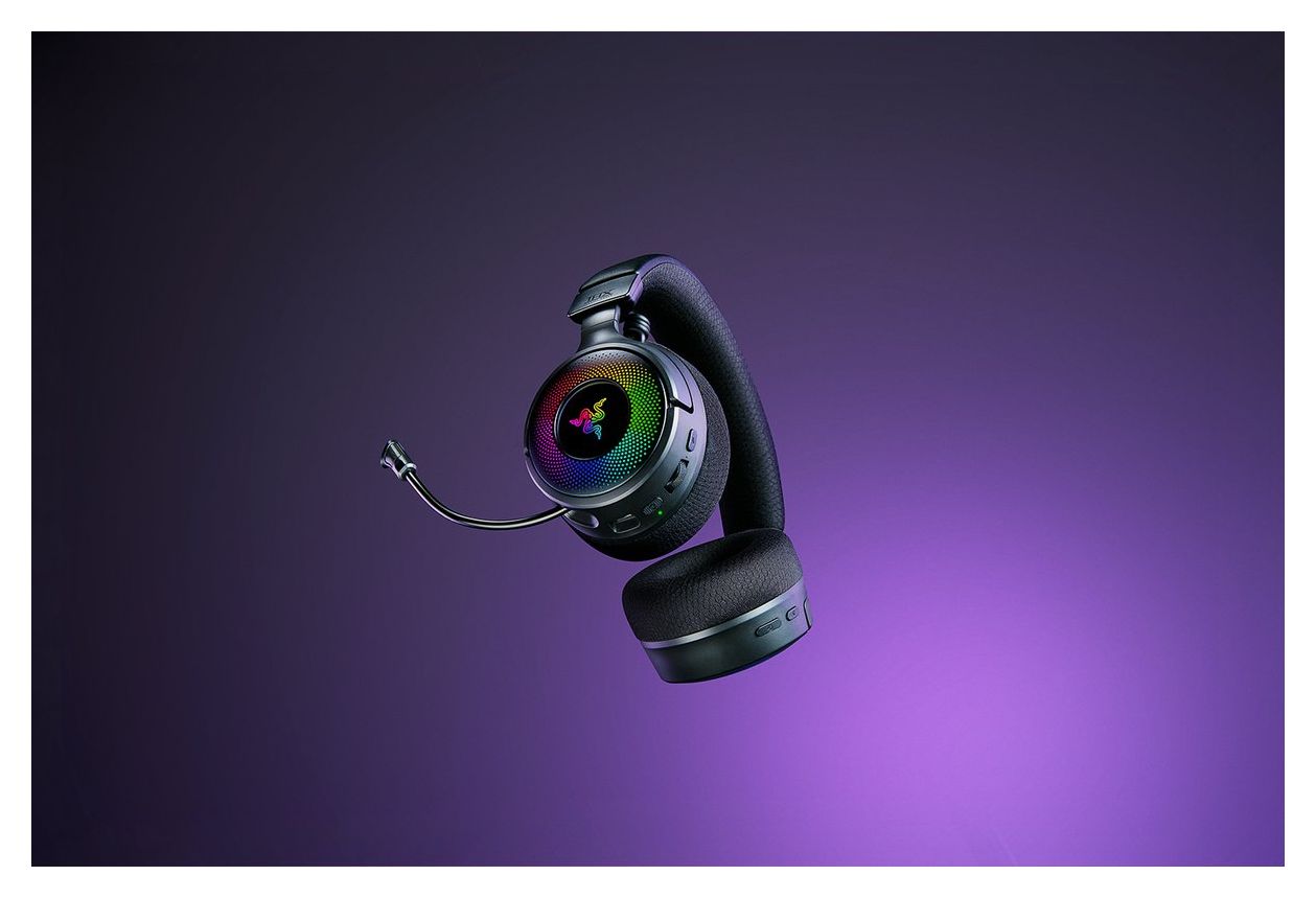 Kraken V4 Ohraufliegender Bluetooth Kopfhörer kabellos 70 h Laufzeit USB Typ-A  (Schwarz) 