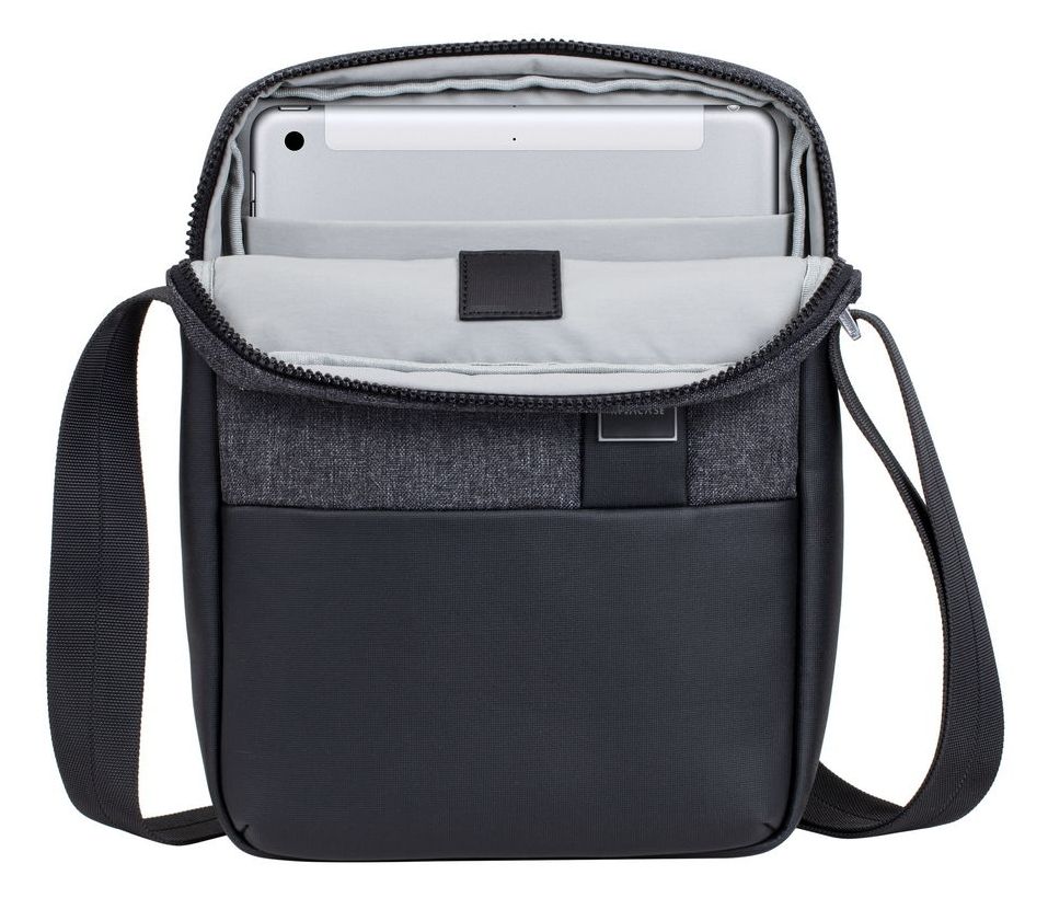 8811 Crossbody Tasche Messengerhülle aus Kunststoff für Jede Marke bis 27,9 cm (11") Staubresistent, Kratzresistent (Schwarz) 