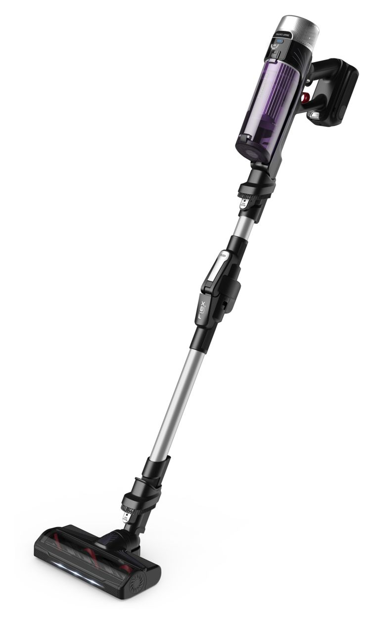 RH2037 X-Force Flex 9.60 Handstaubsauger Beutellos bis 45 min Laufzeit 18 V  (Schwarz, Violett) 