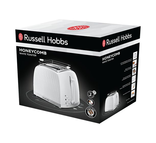 26060-56 Honeycomb Toaster 850 W 2 Scheibe(n) 6 Stufen  (Weiß) 
