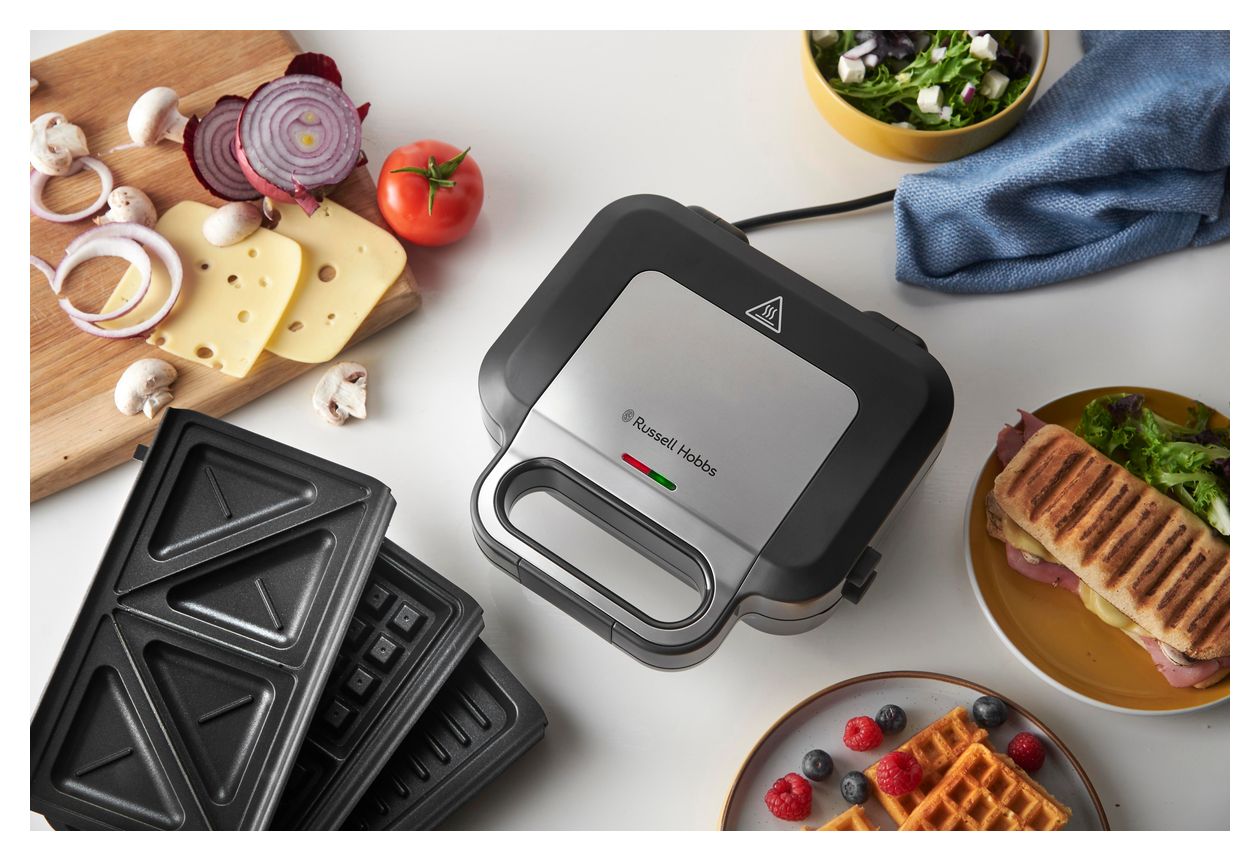 26810-56 Creations Sandwichmaker 750 W für 1 Sandwiches  (Schwarz, Edelstahl) 