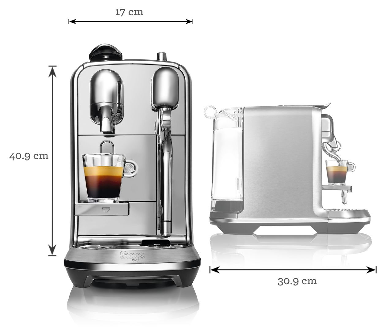 Creatista Plus Nespresso Kapselmaschine 19 bar 1,5 l  (Silber) 