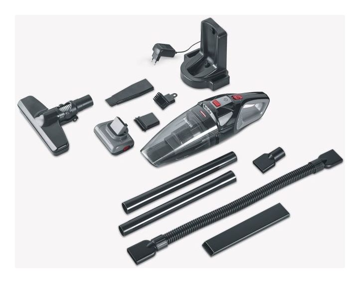 HV7147 Handstaubsauger Beutellos bis 50 min Laufzeit 18,5 V  (Schwarz, Grau, Rot) 