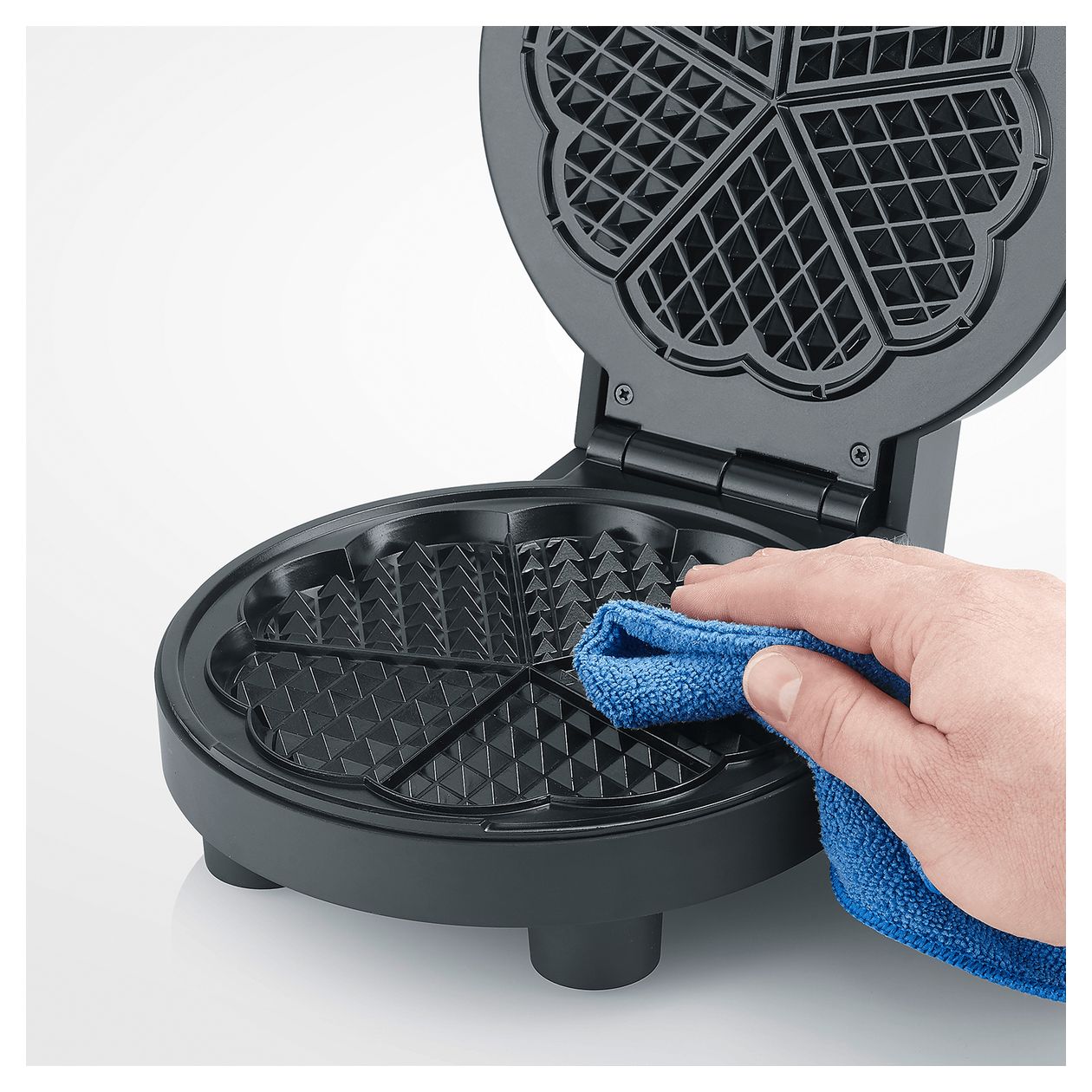 WA2116 Waffeleisen Herz (Form) für 1 Waffel(n) 1000 W 