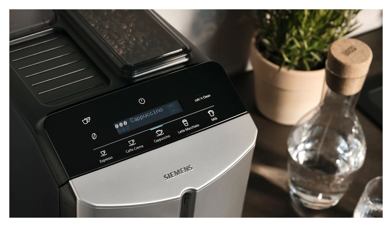 EQ300 TF303E07 Kaffeevollautomat 15 bar 1,4 l 250 g (Schwarz, Metallisch, Silber) 