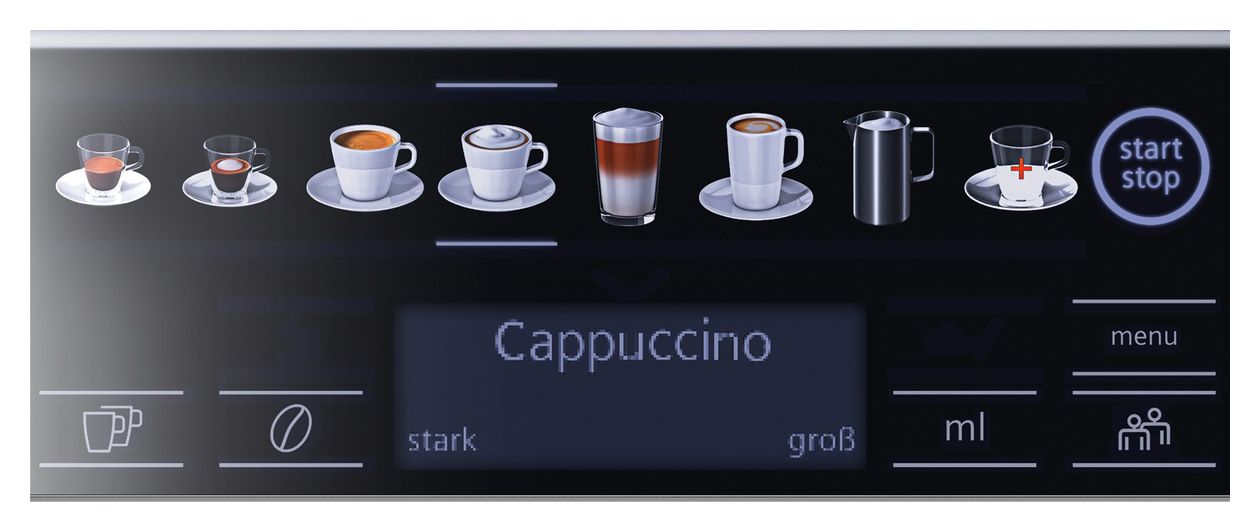 EQ6 TE657F09DE plus extraKlasse Kaffeevollautomat 19 bar 1,7 l 300 g AutoClean (Dark inox) 