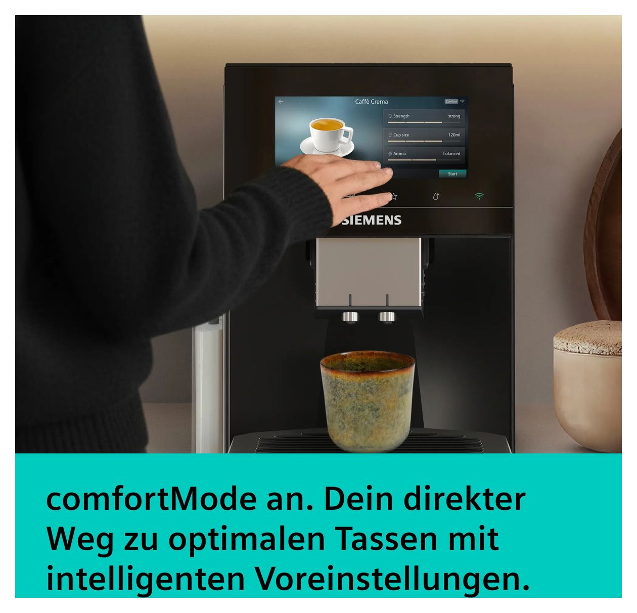 EQ900 TQ925EF9 iAroma Kaffeevollautomat 2,3 l 375 g  (Schwarz, Edelstahl) 