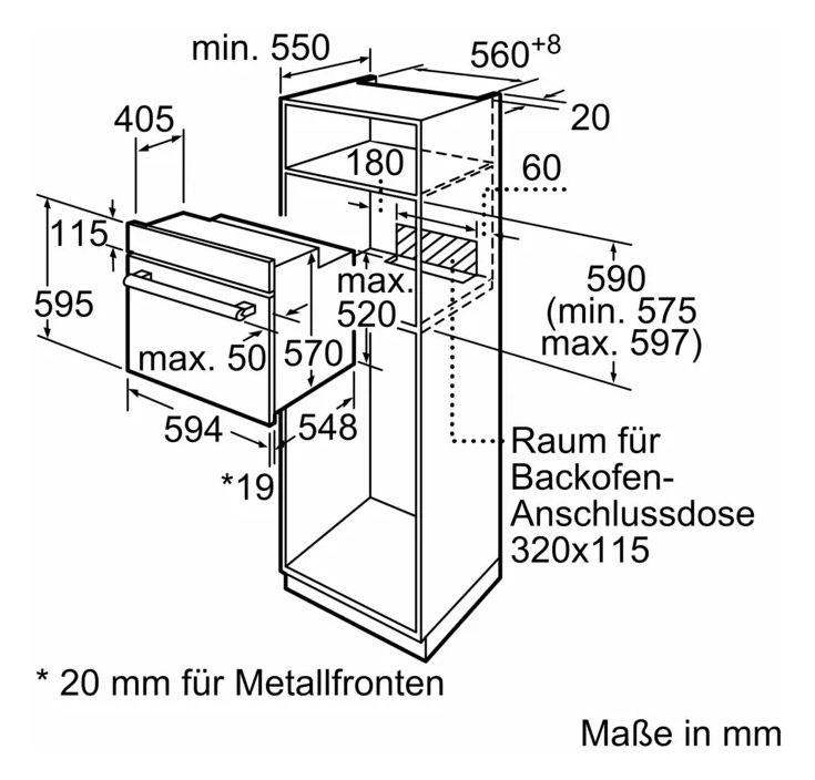 EQPOWER05K (HB010FBA1 + ET81RBHA1D) Backofen-Set normal mit autarkem 80 cm Glaskeramikkochfeld Kochfeld 