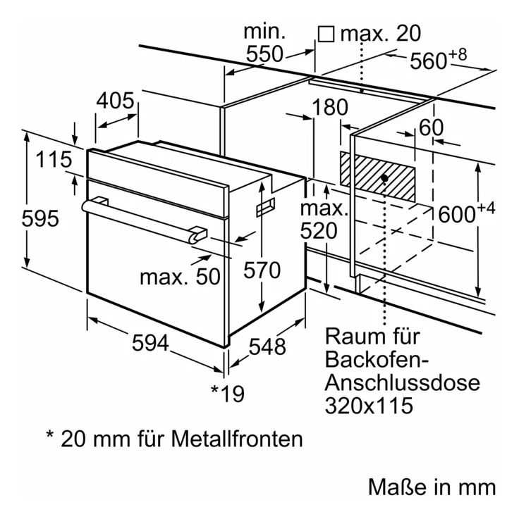 EQPOWER35K (HB013FBB1 + ET81RBHA1D) Backofen-Set normal mit autarkem 80 cm Glaskeramikkochfeld Kochfeld 