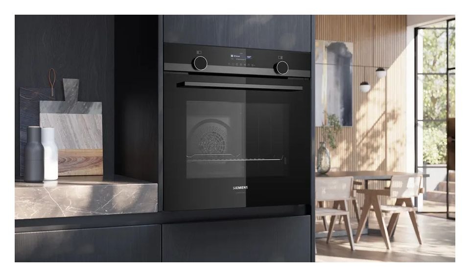 iQ500 HB479G5A7F Einbaubackofen groß AutoClean (Edelstahl, Schwarz) 