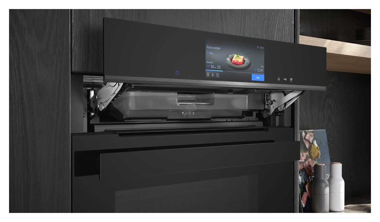 iQ700 HS938GCB2 Einbaubackofen groß Dampfgaren (Schwarz) 