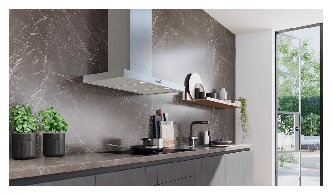 iQ100 LC95BCC30 Abluft/Umluft Dunstabzugshaube/Esse Wand 90 cm (Edelstahl) 