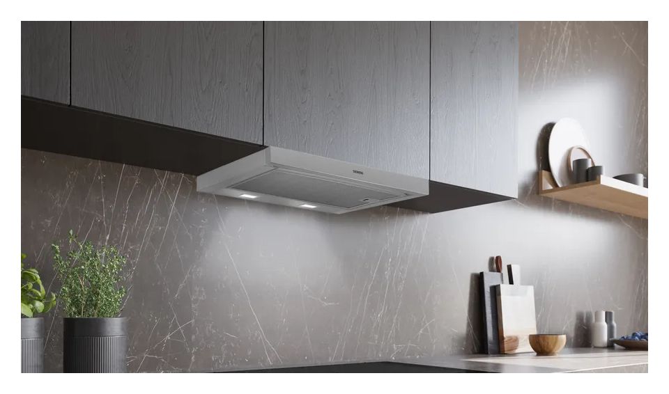 iQ100 LI63LB526 Abluft/Umluft Dunstabzugshaube/Esse Einbau 60 cm (Silber) 