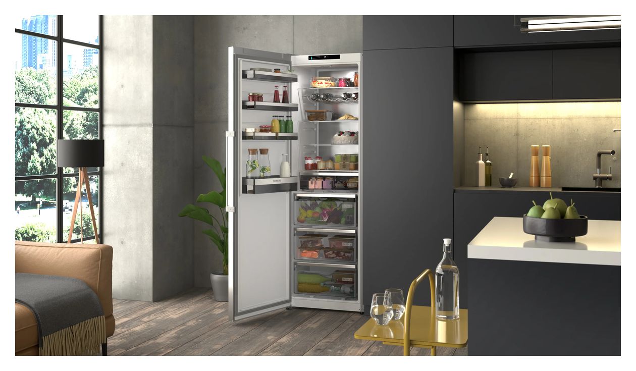 iQ300 KS36NEICM 402 l Kühlschrank freistehend EEK: C 110 kWh Jahr NoFrost  (Edelstahl) 