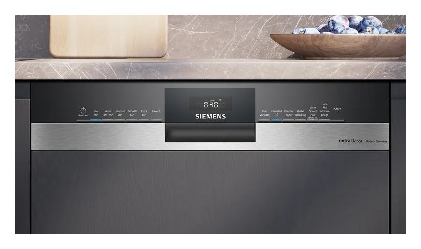 iQ300 SN53ES02BD 60 cm Geschirrspüler teilintegriert (ohne Front) Sehr leise 13 Maßgedecke aquaStop Funktion Wärmetauscher 