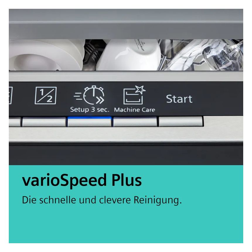 iQ300 SX63EX02BD 60 cm Geschirrspüler vollintegriert (ohne Front) Sehr leise 13 Maßgedecke aquaStop Funktion Wärmetauscher 