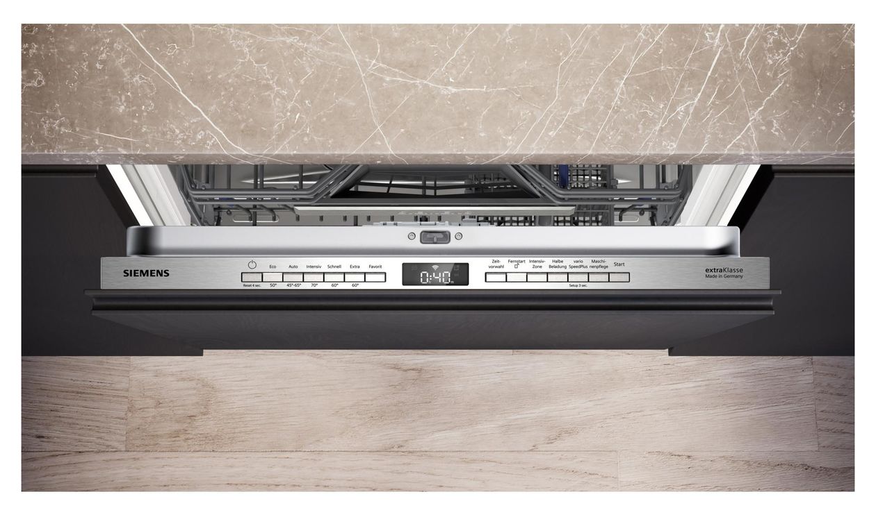 iQ300 SX63EX03BD 60 cm Geschirrspüler vollintegriert (ohne Front) Sehr leise 13 Maßgedecke aquaStop Funktion Wärmetauscher/Türöffnungstrocknung 