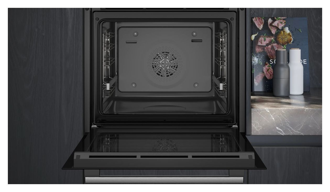iQ500 HB537GES3 Einbaubackofen groß AutoClean 