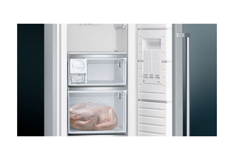 iQ500 KA95FPIEP Europäischer Side-by-Side Kühl-/ Gefrierkombination 309 l / 242 l NoFrost  (Edelstahl) 