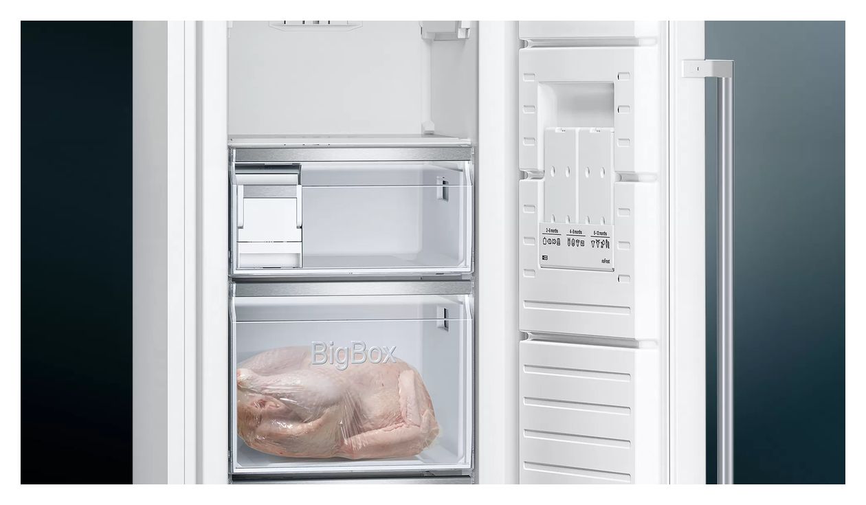 iQ500 KA95NAWEP Europäischer Side-by-Side Kühl-/ Gefrierkombination 346 l / 242 l NoFrost  (Weiß) 