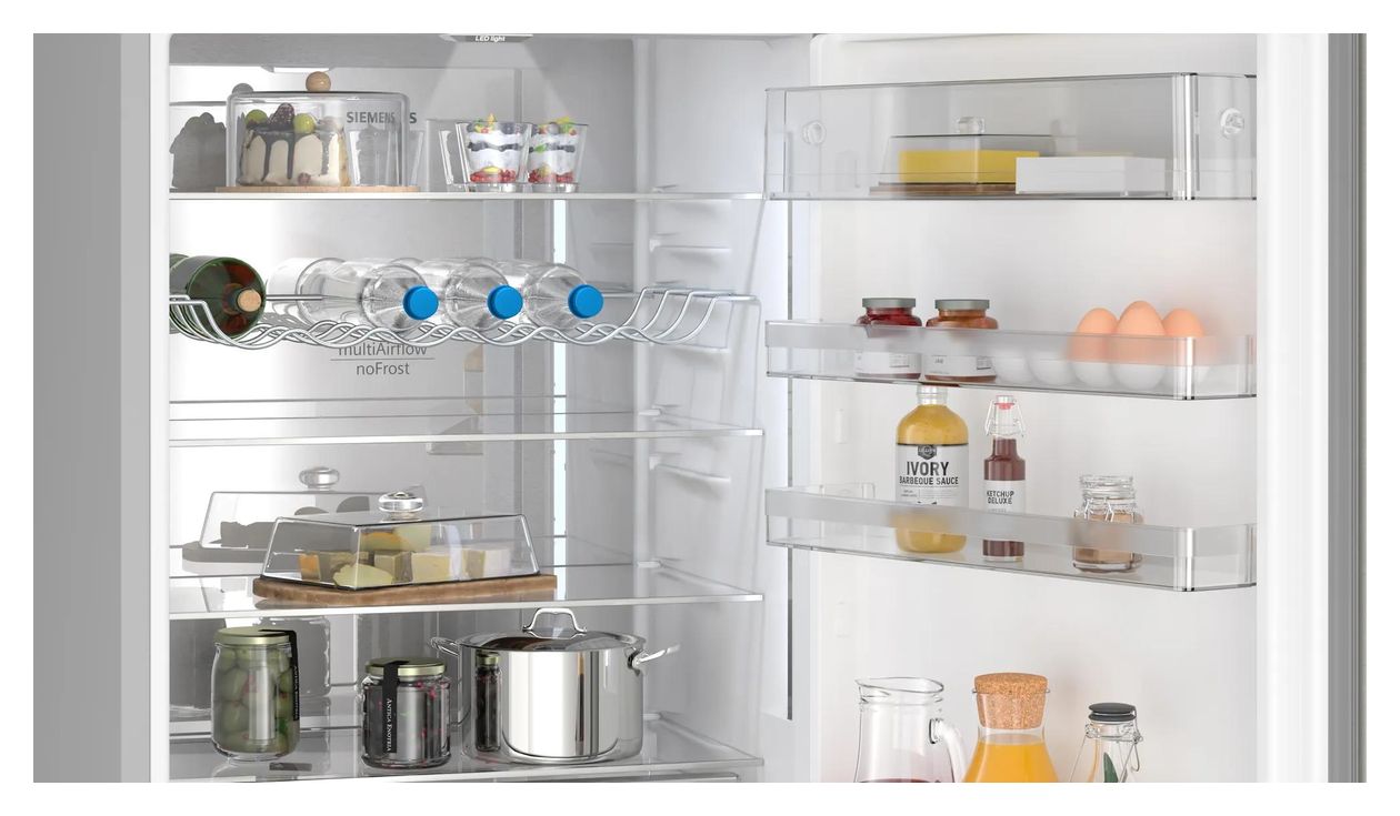 iQ500 KG49NAICT 311 l / 129 l Kühl-Gefrierkombi freistehend NoFrost 178 kWh Jahr  (Edelstahl) 