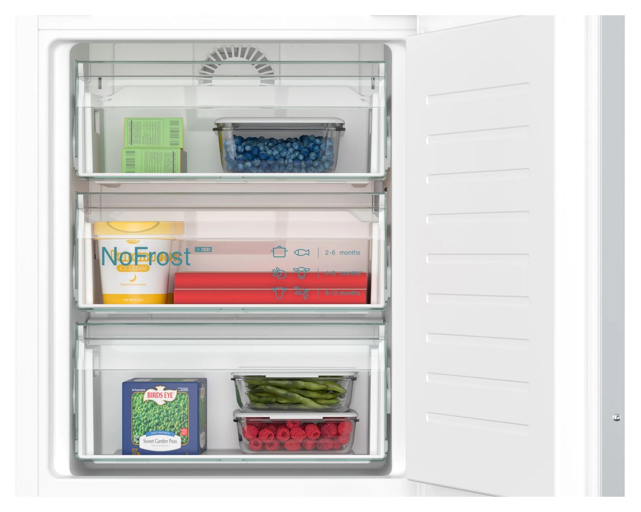 iQ500 KI86NADD0 184 l / 76 l 177,5 cm Einbau Kühl-/Gefrierkombination 186 kWh NoFrost 