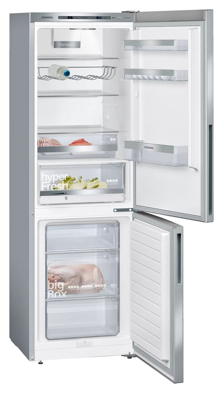 iQ500 MK67KGSLCA (KG36EALCA + GS10Z010) 214 l / 94 l Kühl-Gefrierkombi freistehend 149 kWh Jahr  (Edelstahl) 