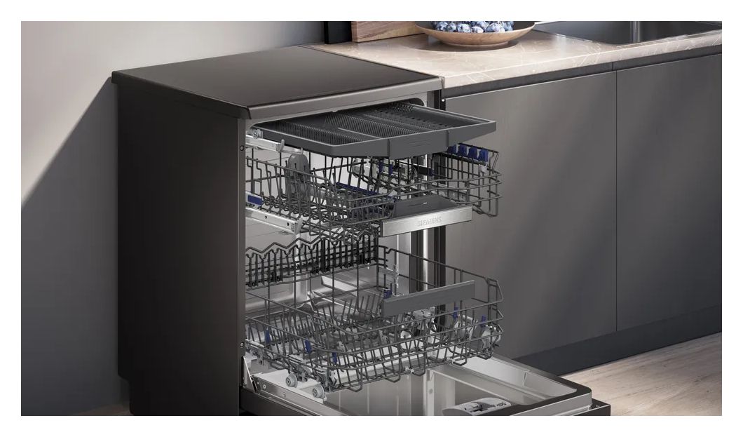 iQ500 SN25EC13CE 60 cm Geschirrspüler freistehend Sehr leise 14 Maßgedecke aquaStop Funktion Heat exchanger/Drying assistant 