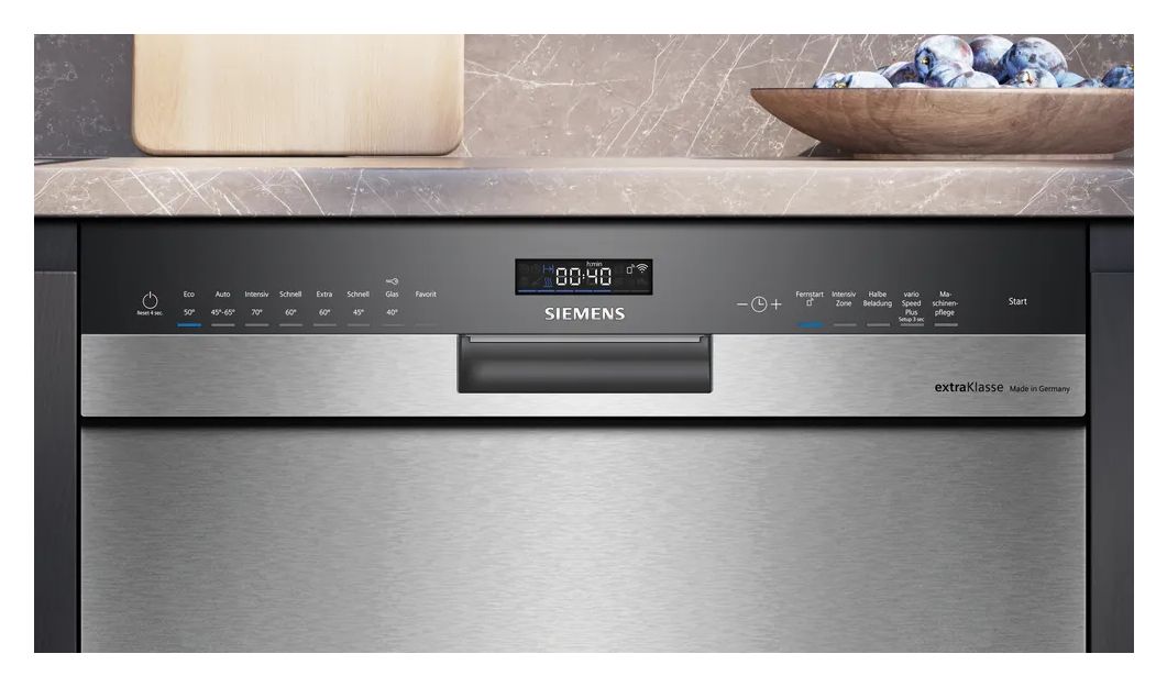 iQ500 SN45ES00BD 60 cm Geschirrspüler unterbaufähig Sehr leise 13 Maßgedecke aquaStop Funktion Wärmetauscher/Türöffnungstrocknung 