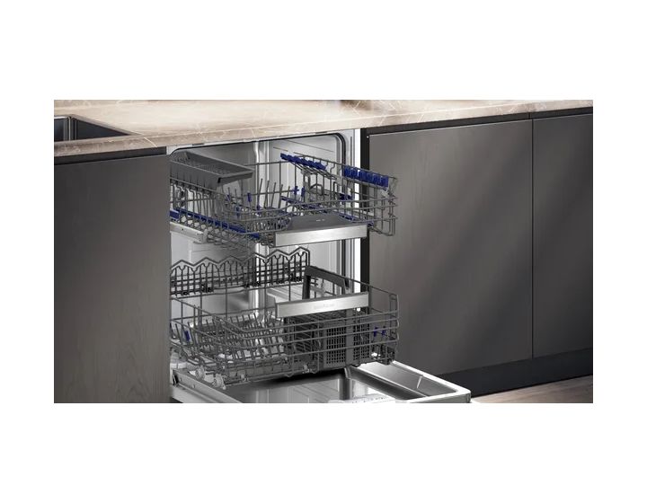 iQ500 SN55ES00BD 60 cm Geschirrspüler teilintegriert (ohne Front) Sehr leise 13 Maßgedecke aquaStop Funktion Wärmetauscher 