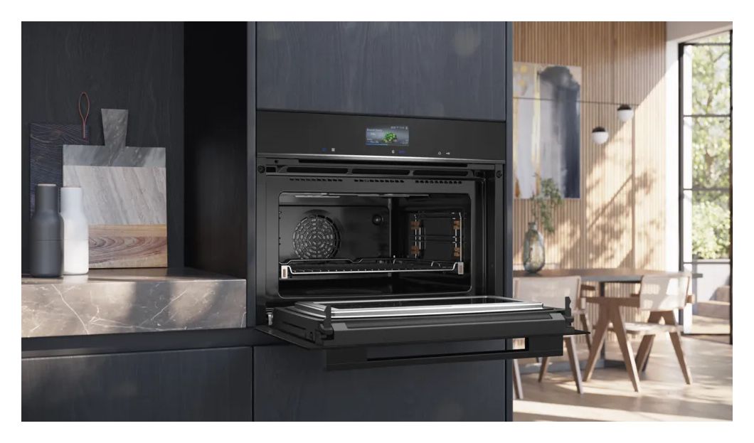 iQ700 CM724G1B1 Einbaubackofen kompakt AutoClean Mikrowelle 