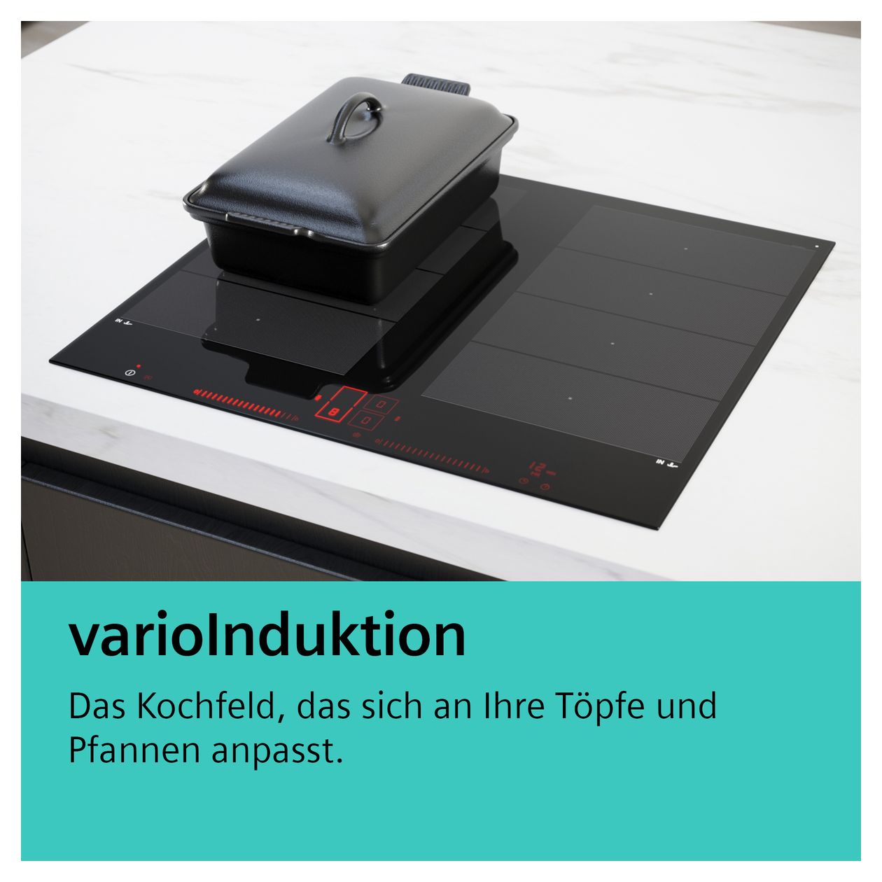 iQ700 EX851HVC1E autarkes 80 cm Induktions Kochfeld/Herdplatte 5 Zone(n) 