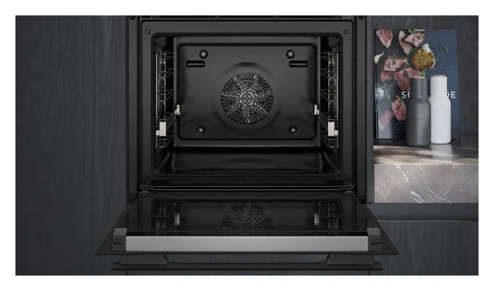 iQ700 HB978GMB1 Einbaubackofen groß AutoClean (Edelstahl, Schwarz) 