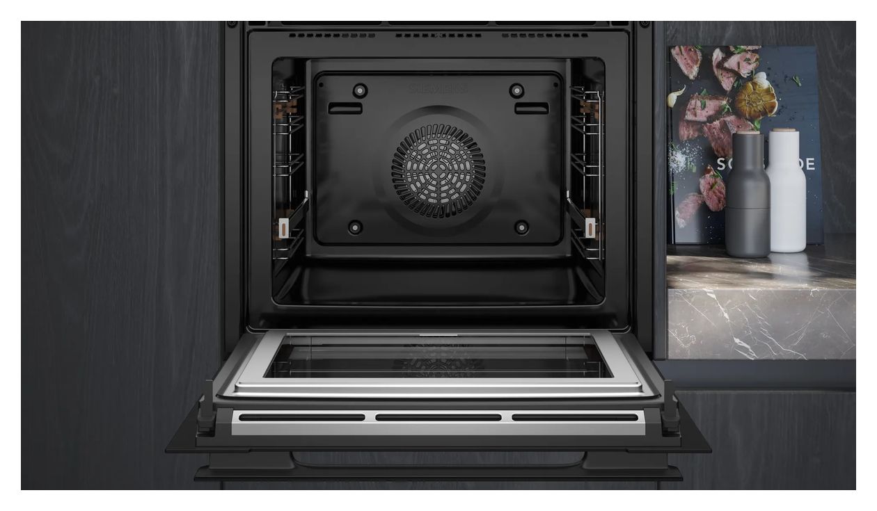 iQ700 HN978GMB1 Einbaubackofen groß AutoClean Mikrowelle (Schwarz) 