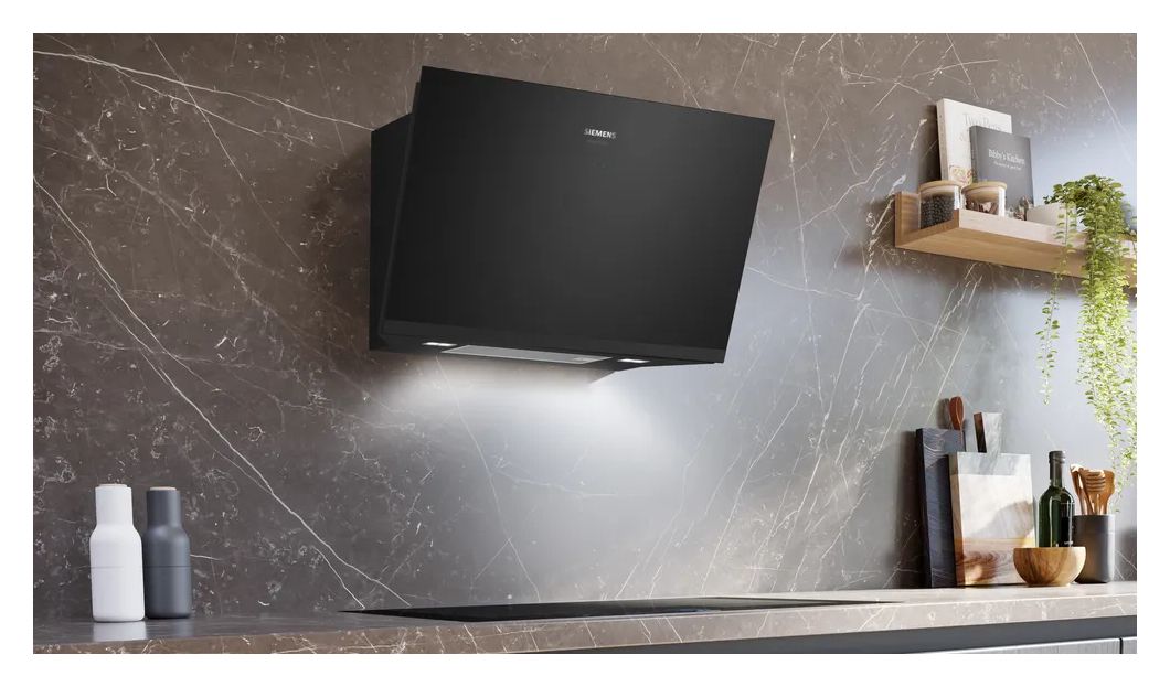 iQ700 LC81KAN65 Dunstabzugshaube Wand 80 cm Abluft/Umluft (Schwarz/Edelstahl) 