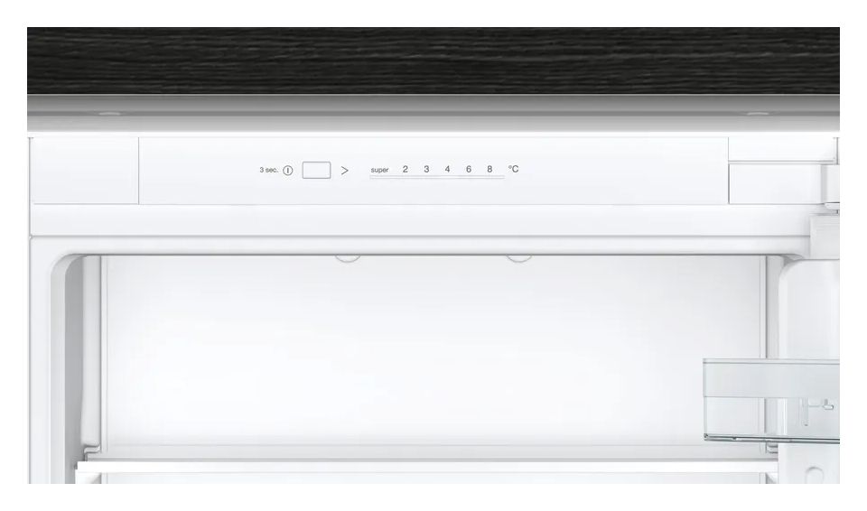 iQ100 KI87V5SE0 Schlepptür 200 l Kühlteil 70 l Gefrierteil 177,5 cm Einbau Kühl-/Gefrierkombination 