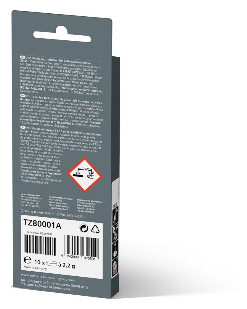 TZ80001A  Reinigungstablette 