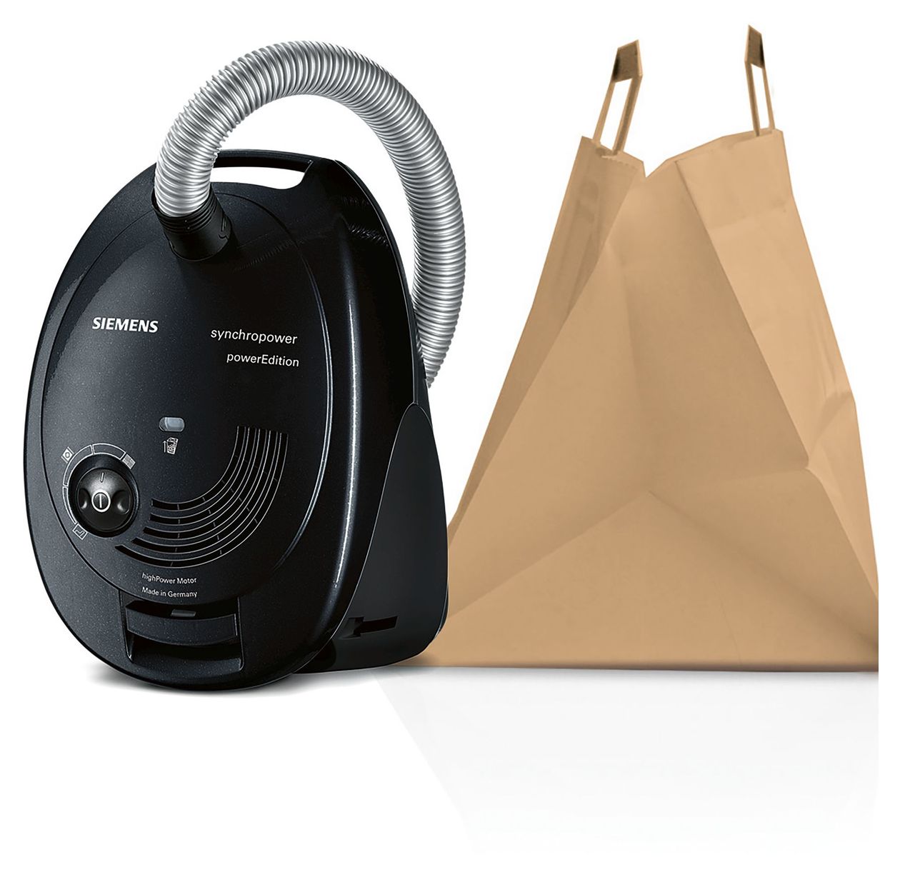 VS06A212 Bodenstaubsauger mit Staubbeutel 600 W Hygienefilter  (Schwarz) 