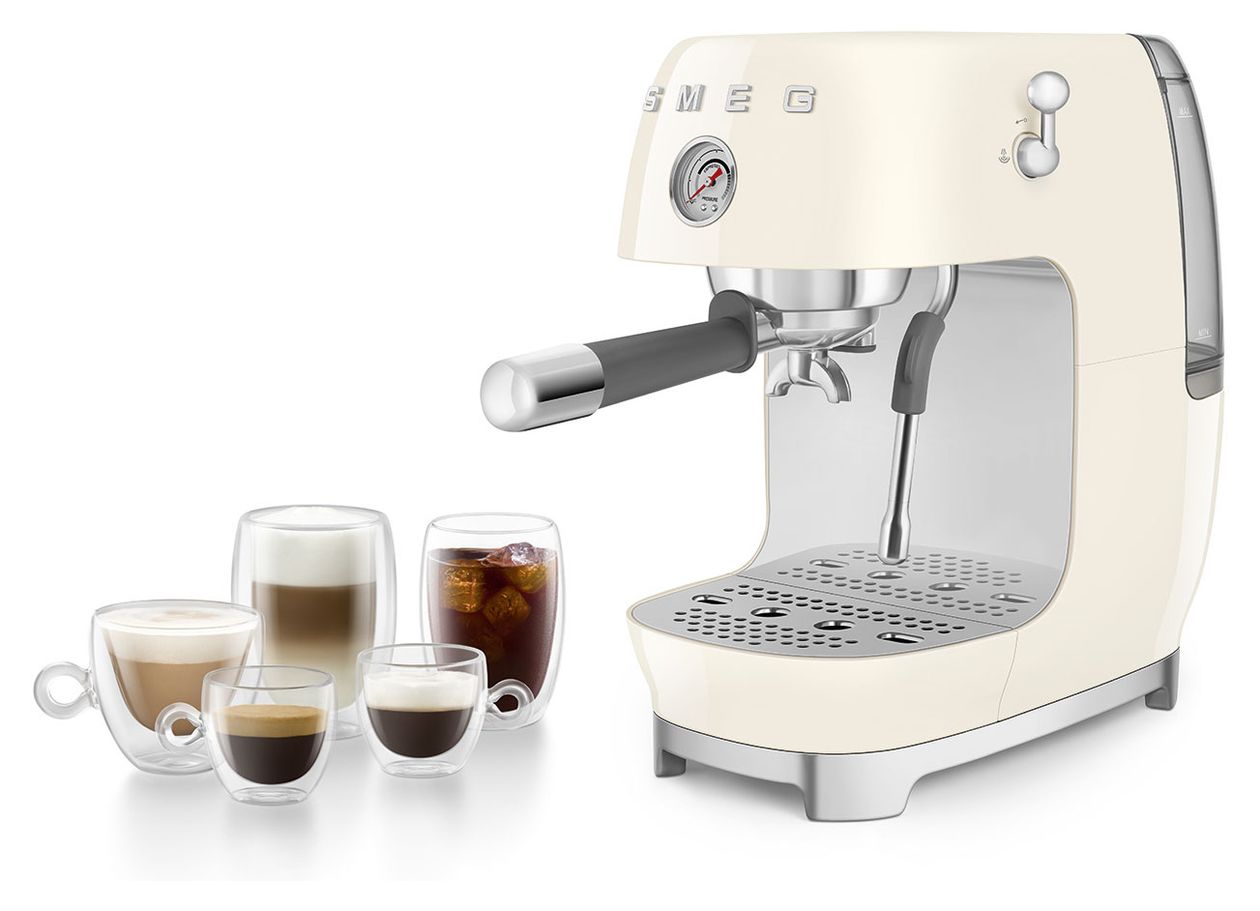 ECF03CREU Siebträger Kaffeemaschine 15 bar 1480 W  (Cremefarben) 