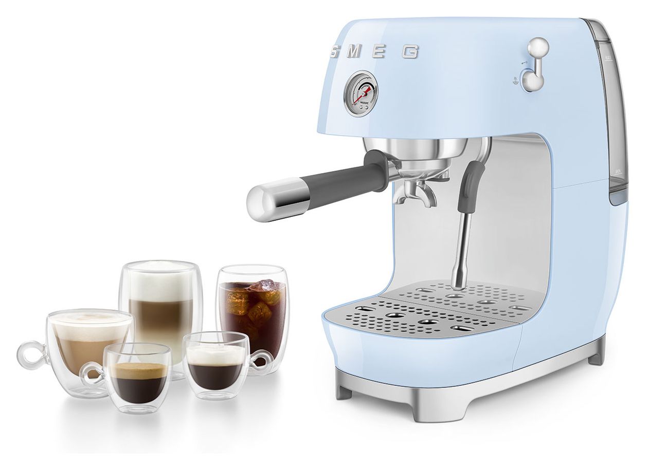 ECF03PBEU Siebträger Kaffeemaschine 15 bar 1480 W  (Blau) 