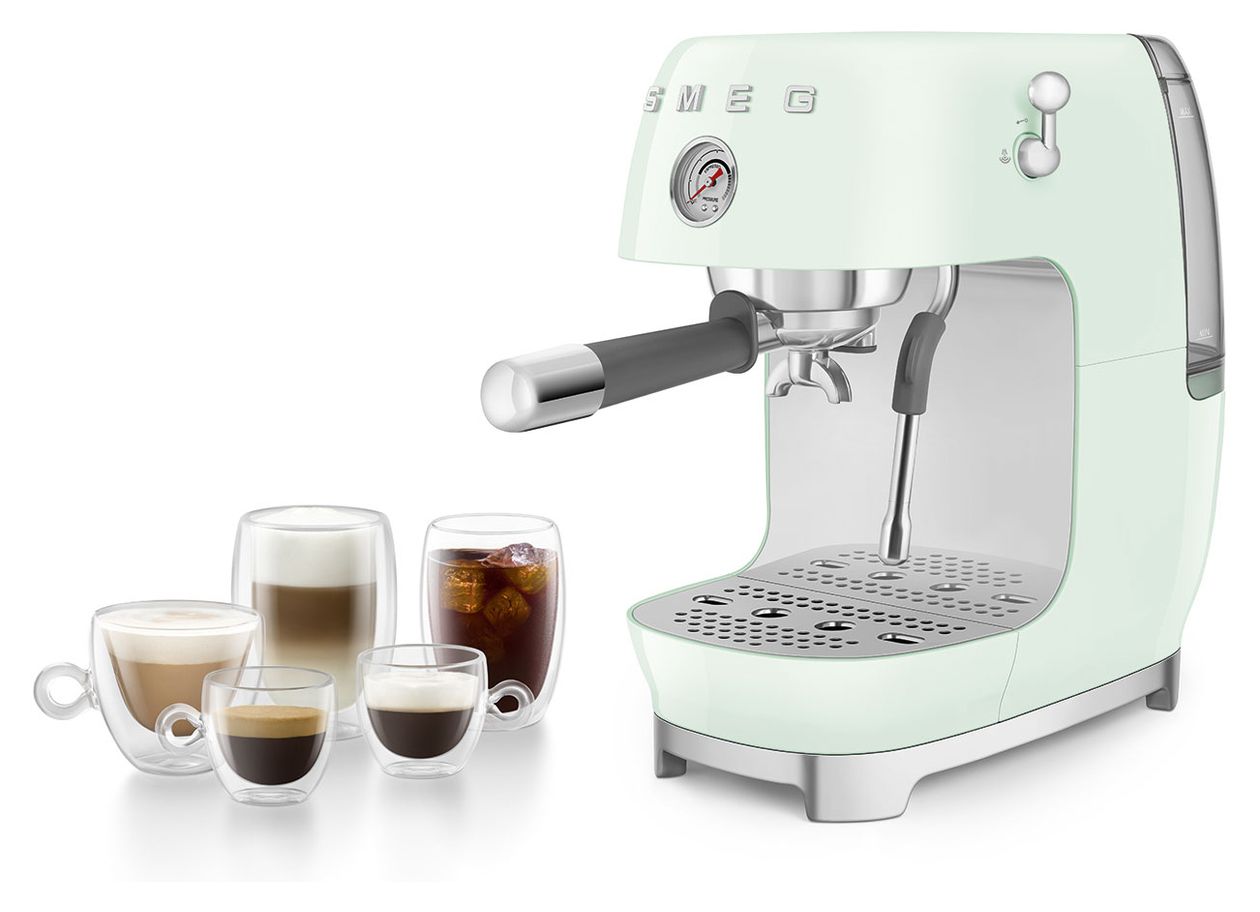 ECF03PGEU Siebträger Kaffeemaschine 15 bar 1480 W  (Grün) 