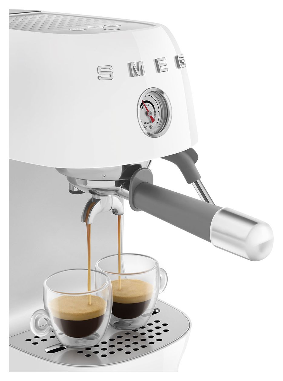 ECF03WHEU Siebträger Kaffeemaschine 15 bar 1480 W  (Weiß) 