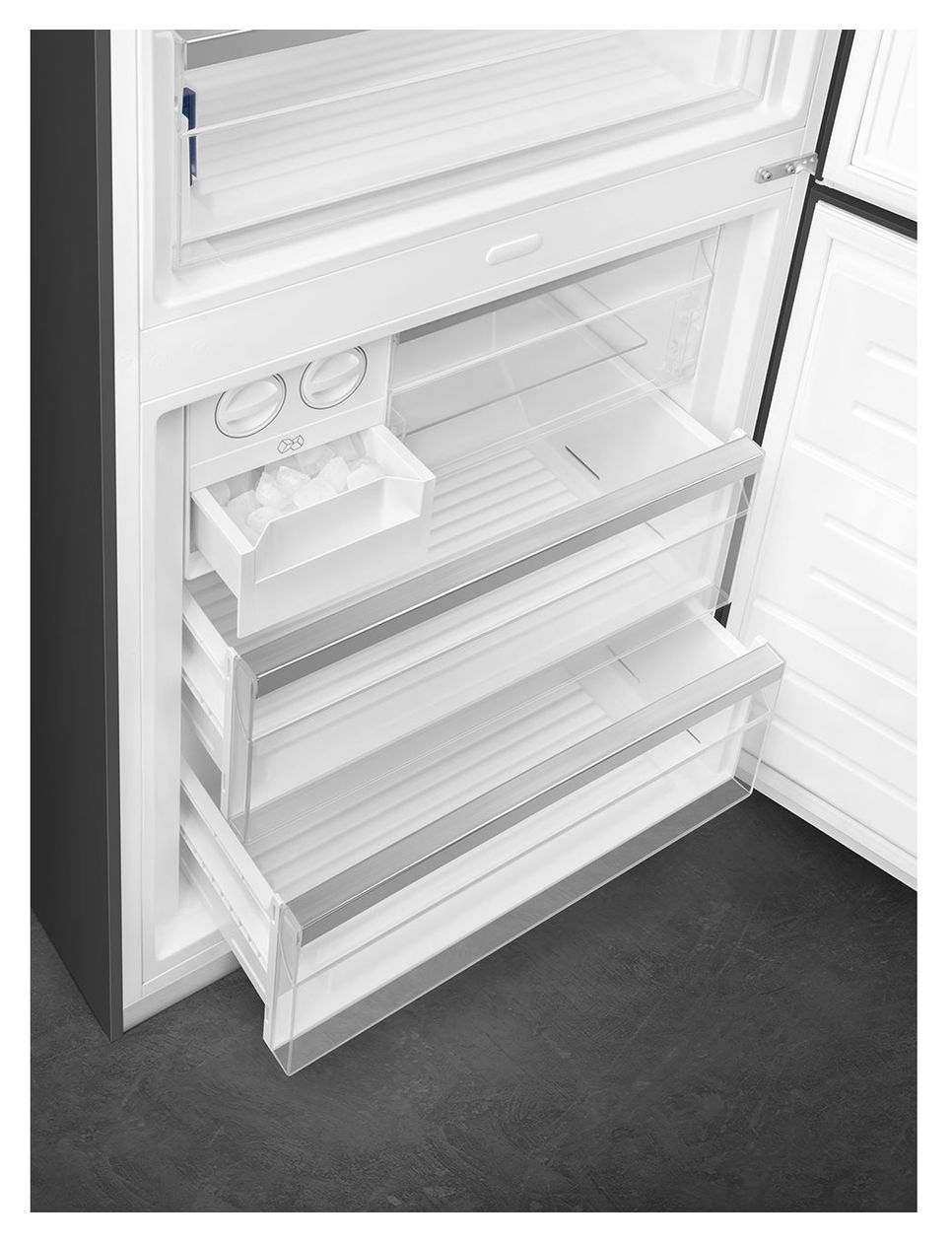 FA8005RAO5 344 l / 137 l Kühl-Gefrierkombi freistehend NoFrost 285 kWh Jahr  (Anthrazit) 