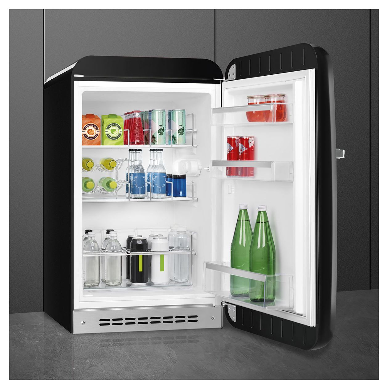 FAB10HRBL6 135 l / 135 l Kühlschrank freistehend EEK: D 72 kWh Jahr  (Schwarz) 