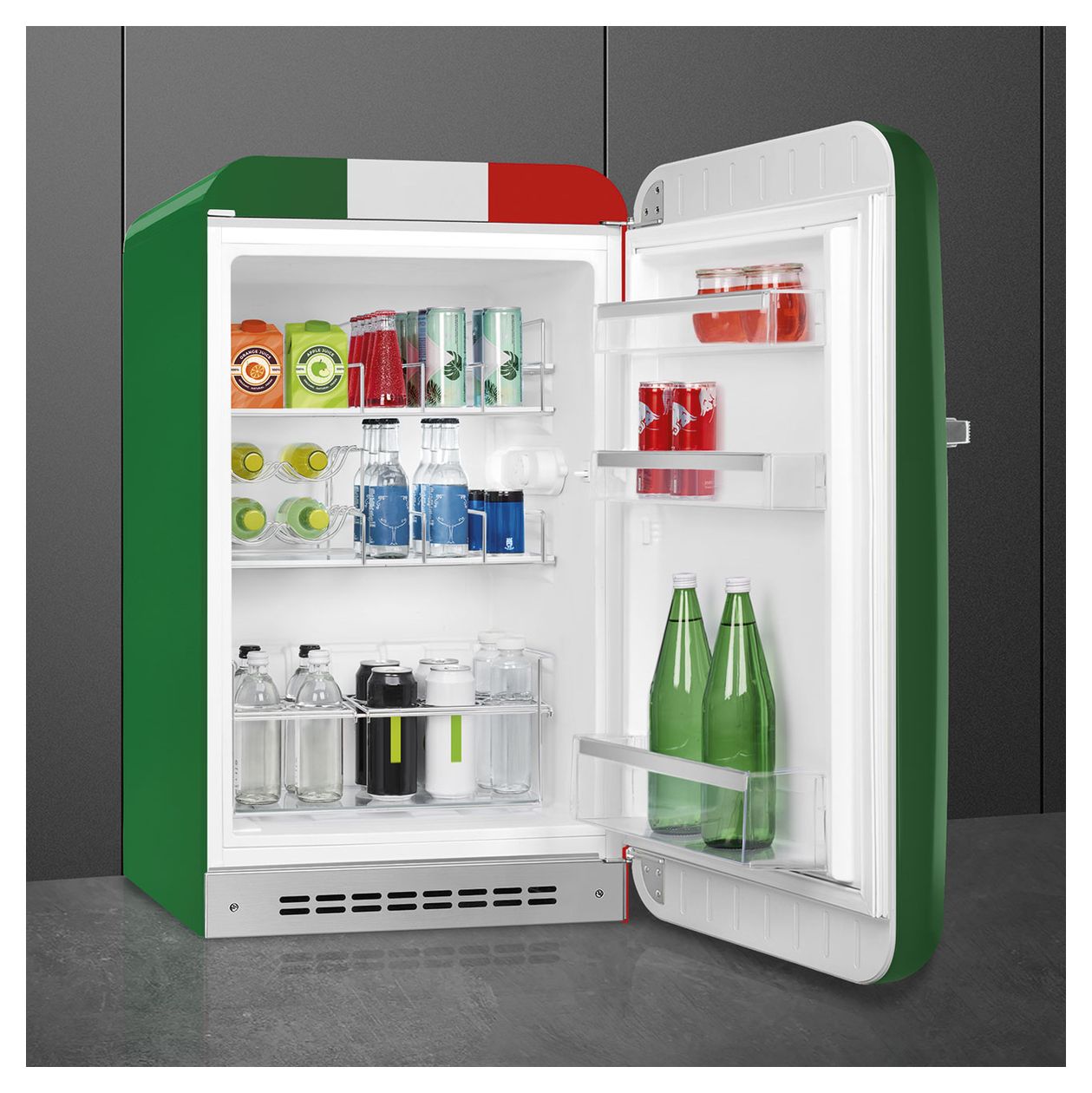 FAB10HRDIT6 135 l / 135 l Kühlschrank freistehend EEK: D 72 kWh Jahr  (Rot) 