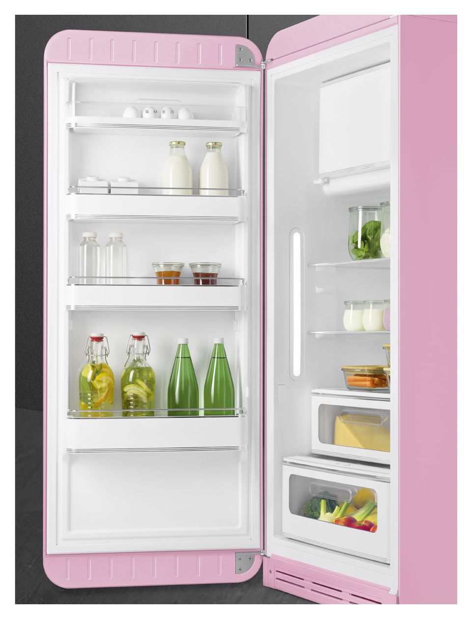 FAB28LPK6 270 l / 244 l Kühlschrank freistehend EEK: C 104 kWh Jahr  (Pink) 