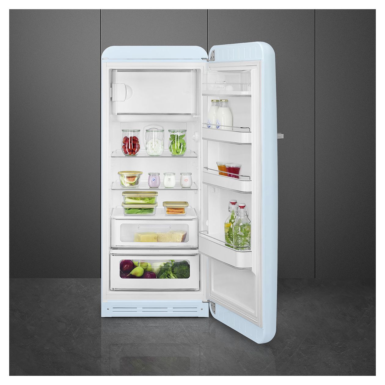 FAB28RPB6 270 l / 244 l Kühlschrank freistehend EEK: C 104 kWh Jahr  (Blau) 