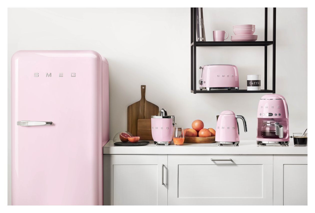 FAB28RPK6 270 l / 244 l Kühlschrank freistehend EEK: C 104 kWh Jahr  (Pink) 