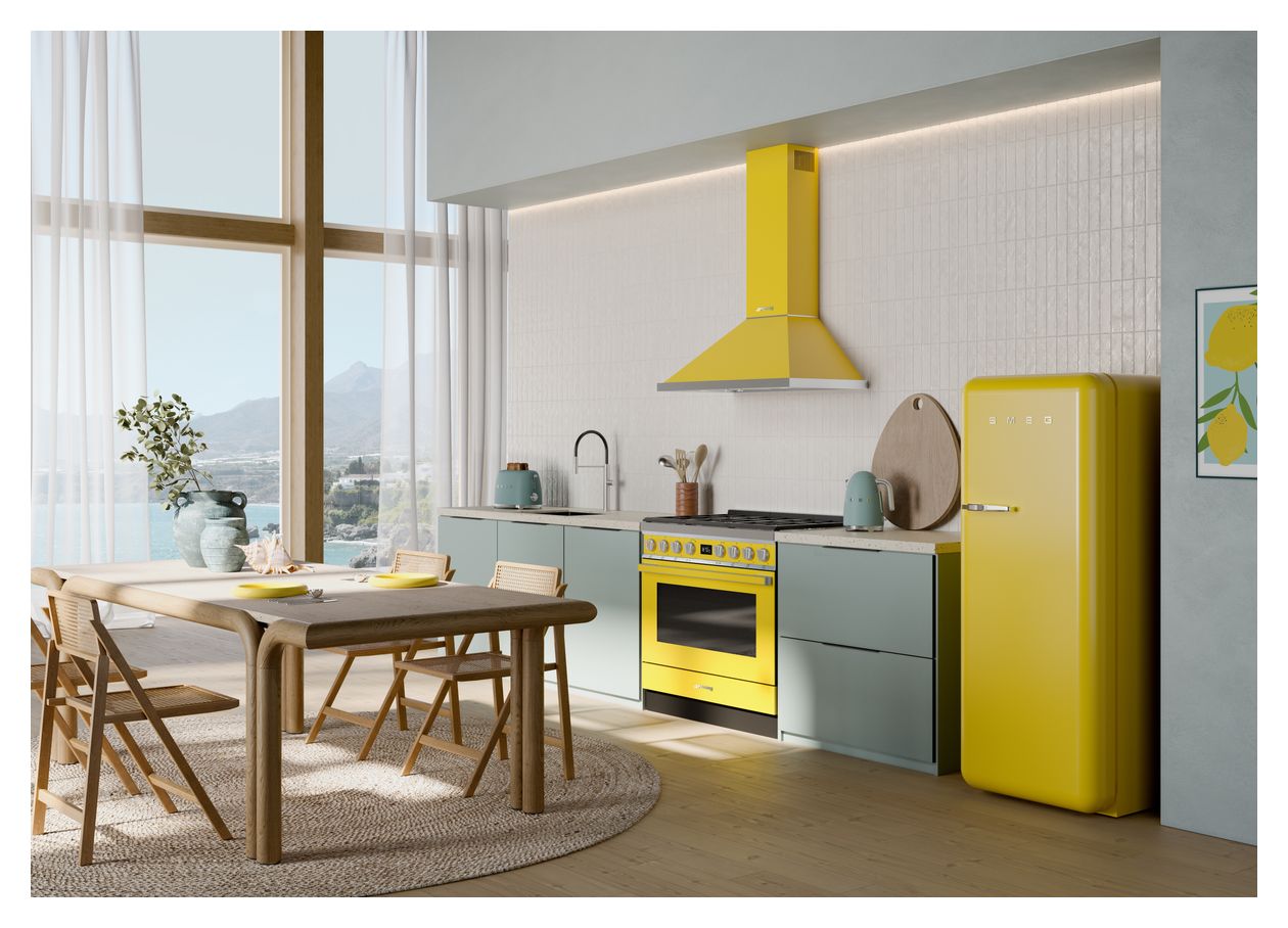 FAB28RYW6 270 l / 244 l Kühlschrank freistehend EEK: C 104 kWh Jahr  (Gelb) 