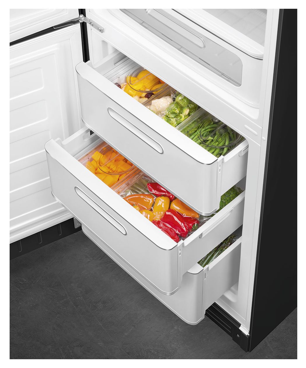 FAB32LBL6 234 l / 97 l Kühl-Gefrierkombi freistehend NoFrost 158 kWh Jahr  (Schwarz) 